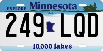 MN license plate 249LQD