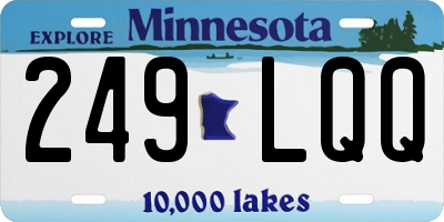 MN license plate 249LQQ