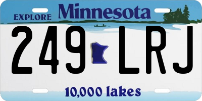 MN license plate 249LRJ