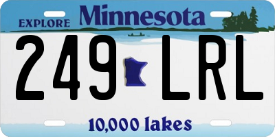 MN license plate 249LRL