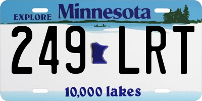MN license plate 249LRT