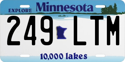 MN license plate 249LTM