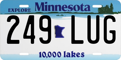 MN license plate 249LUG