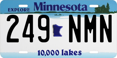MN license plate 249NMN