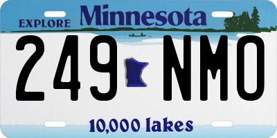 MN license plate 249NMO