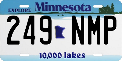 MN license plate 249NMP