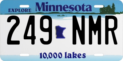 MN license plate 249NMR