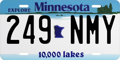 MN license plate 249NMY
