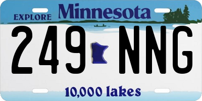 MN license plate 249NNG