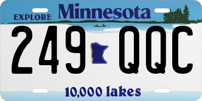 MN license plate 249QQC