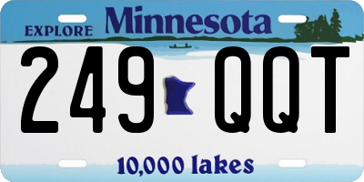 MN license plate 249QQT
