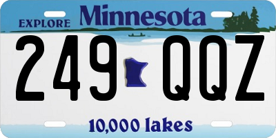 MN license plate 249QQZ