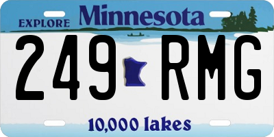 MN license plate 249RMG