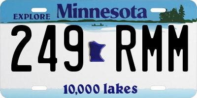MN license plate 249RMM