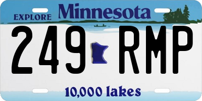 MN license plate 249RMP