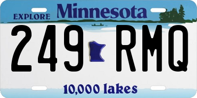 MN license plate 249RMQ
