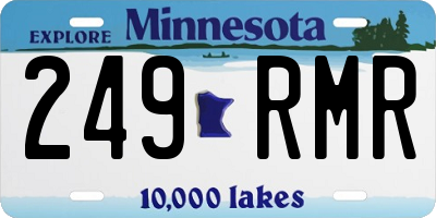 MN license plate 249RMR