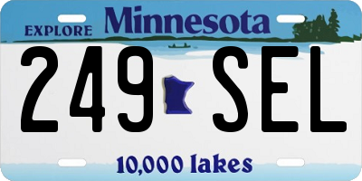MN license plate 249SEL
