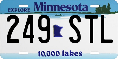 MN license plate 249STL