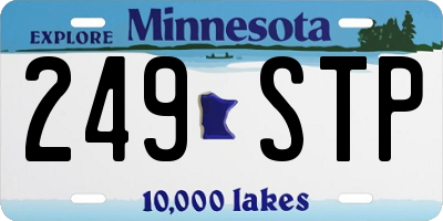 MN license plate 249STP