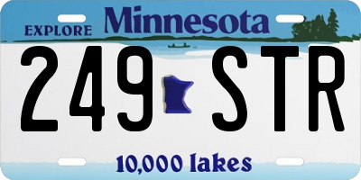 MN license plate 249STR