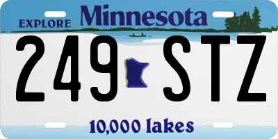 MN license plate 249STZ