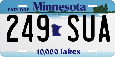 MN license plate 249SUA