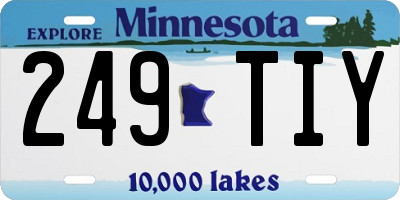 MN license plate 249TIY