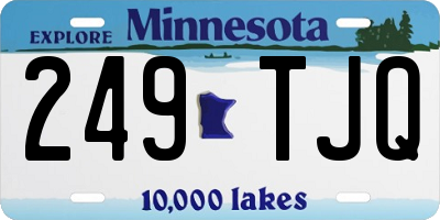 MN license plate 249TJQ