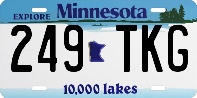 MN license plate 249TKG