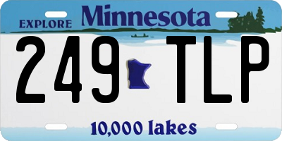 MN license plate 249TLP