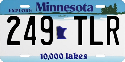MN license plate 249TLR