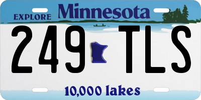 MN license plate 249TLS