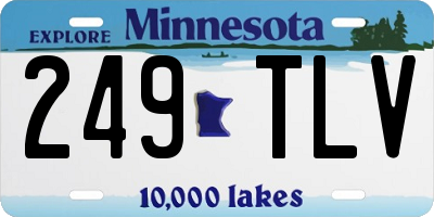 MN license plate 249TLV