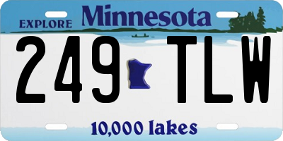 MN license plate 249TLW