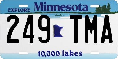 MN license plate 249TMA