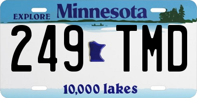 MN license plate 249TMD