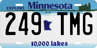 MN license plate 249TMG