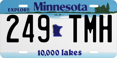 MN license plate 249TMH