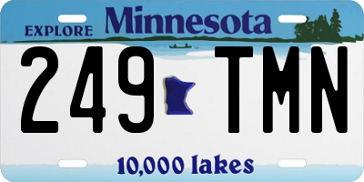 MN license plate 249TMN
