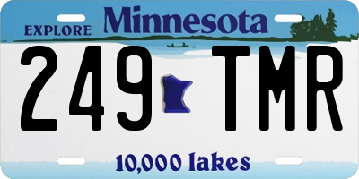 MN license plate 249TMR