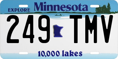 MN license plate 249TMV