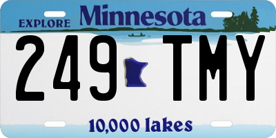 MN license plate 249TMY