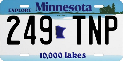 MN license plate 249TNP