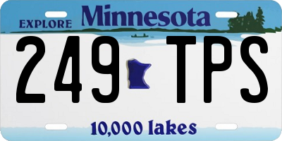 MN license plate 249TPS