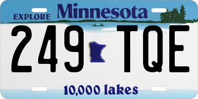 MN license plate 249TQE
