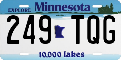MN license plate 249TQG