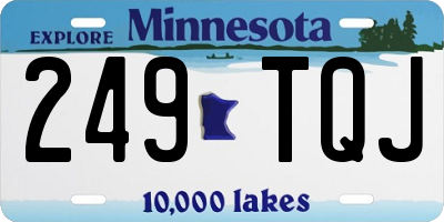 MN license plate 249TQJ