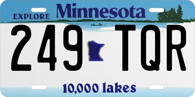 MN license plate 249TQR