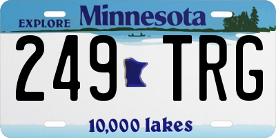 MN license plate 249TRG